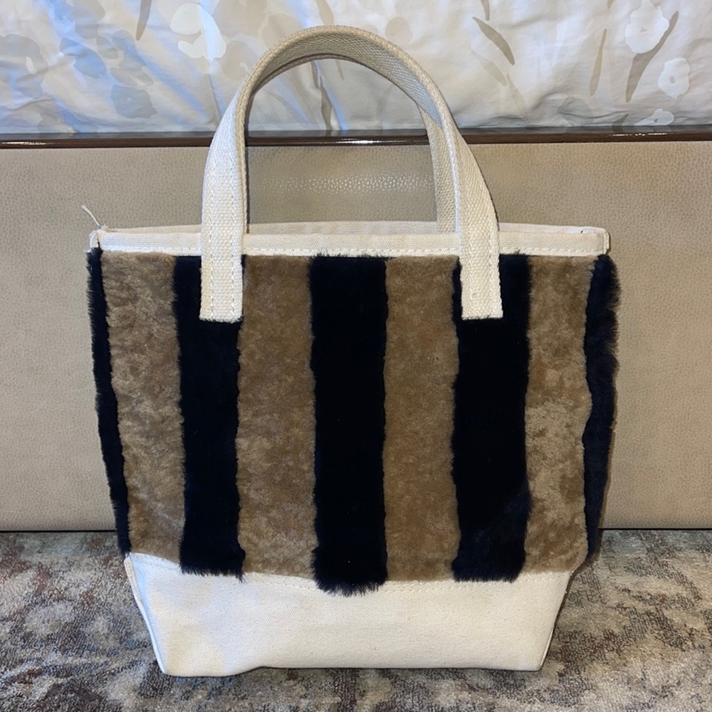 Steele Canvas Lamb Fur Canvas Mini Tote bag
